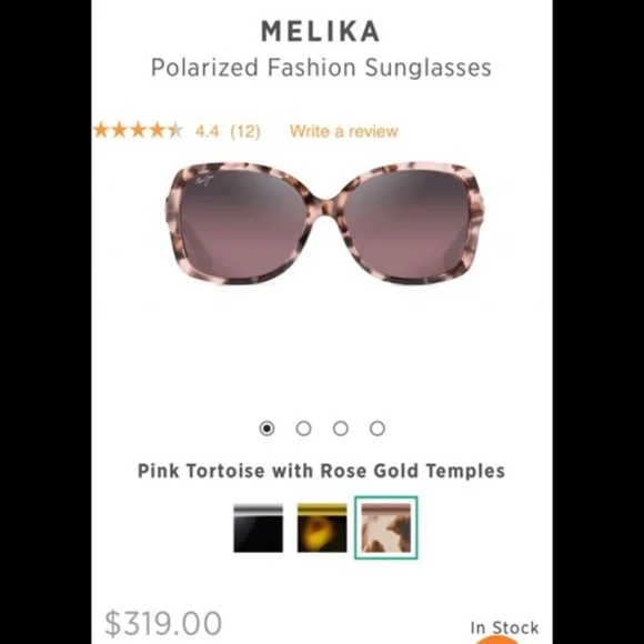 Maui Jim Melika Sunglasses & Case